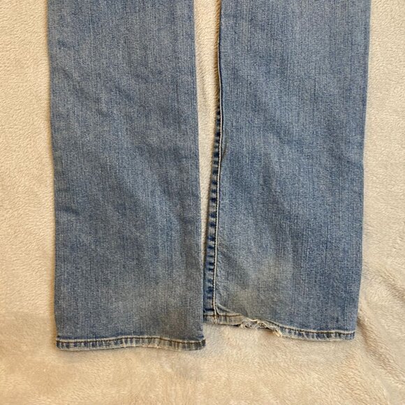 Guess Women's Jeans 35x31 Flirty Straight Destroyed Blue Denim Stretch - Picture 14 of 16
